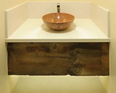 Bathroom Powder Room Refresh — Design-Build Services project by Morse Custom Homes And Remodeling