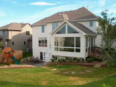 Tailored Sunroom and Staircase - Omaha, NE — Design-Build Services project by Precision Enterprises, Inc.