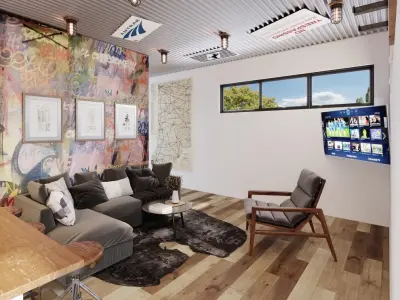 The Railway Station Airbnb — Design-Build Services project by The Heartland Group