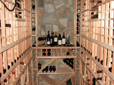 Wine Storage and Steam Room — Design-Build Services project by Alair Homes Charlotte