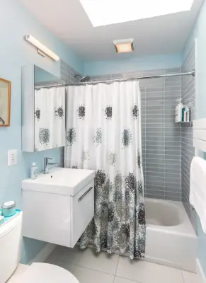 38th Street Northwest Hall Bathroom — Design-Build Services project by Jordan Design Build Group