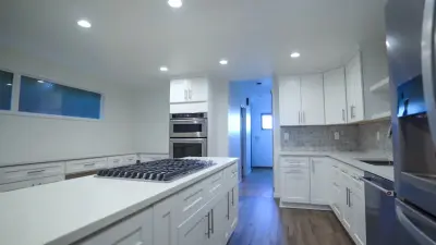 White Kitchen Interior Design — Design-Build Services project by United Signature