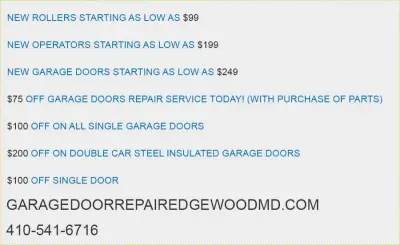 Garage Door Repair Edgewood MD - Garage Door Installation & Repair in Edgewood, MD