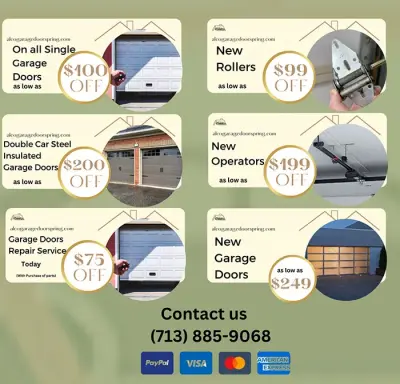 Alco Garage Door Spring TX - Garage Door Installation & Repair in Spring, TX