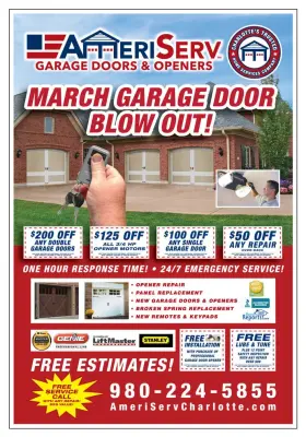 AmeriServ Garage Doors and Openers - Garage Door Installation & Repair in Charlotte, NC