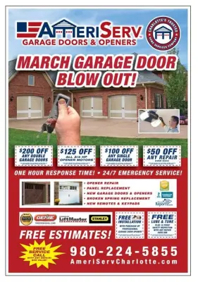 AmeriServ Garage Doors and Openers - Garage Door Installation & Repair in Charlotte, NC