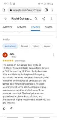 Rapid Garage Door Service - Garage Door Installation & Repair in Hudsonville, MI