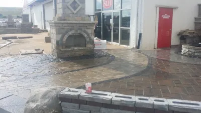 DISPLAYS built at St. Louis Hardscape Material and Supply — Landscape Construction project by McCabe's Lawn Care