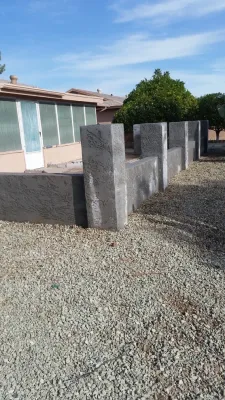 Pony wall — Landscape Construction project by JM Landscaping Pros in Mesa