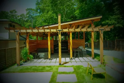 Industrial modern landscape — Landscape Design project by City Garden Company