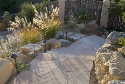 Southwestern Patio — Landscape Design project by Clemens & Associates Inc. in Santa Fe