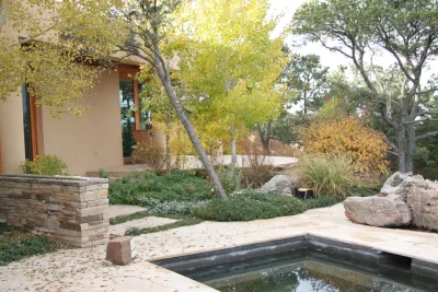 High Desert Oasis — Landscape Design project by Clemens & Associates Inc. in Santa Fe
