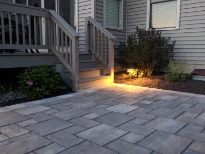 Crown Point Patio and Lighting — Landscape Construction project by NWI Patio Pros in Crown Point