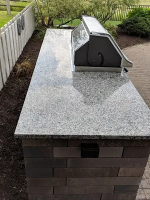Miller Outdoor Kitchen — Landscape Construction project by NWI Patio Pros