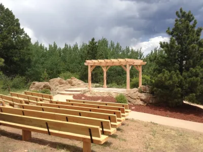 Wedding Ceremony Pergola and Seating — Landscape Construction project by Outrigger Landscaping