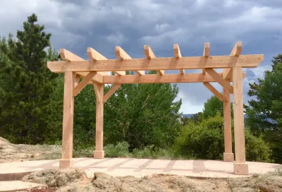 Wedding Pergola and Seating — Landscape Construction project by Outrigger Landscaping
