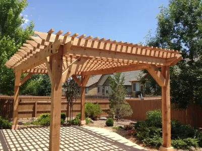 Traditional Pergola — Landscape Construction project by Outrigger Landscaping