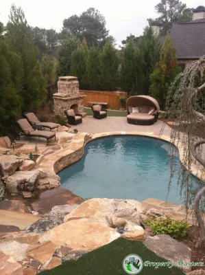 Rockhaven Ct, Marietta GA — Landscape Construction project by Property Masters Landscape And Design in Marietta