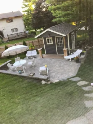 She-shed project by Radik Landscape Construction INC