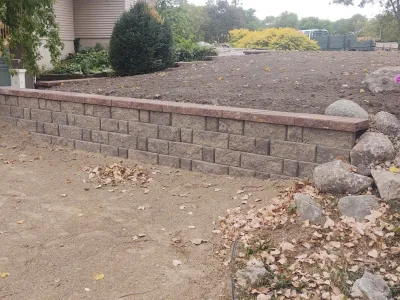 Retaining Walls — Landscape Construction project by Radik Landscape Construction INC