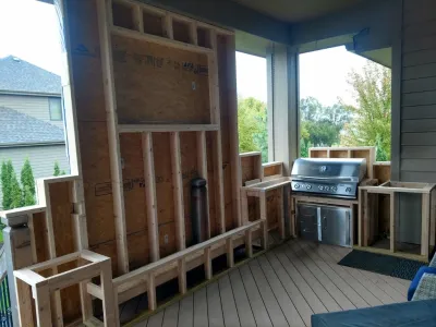 Cozy Deck retreat — Landscape Construction project by Radik Landscape Construction INC in Omaha