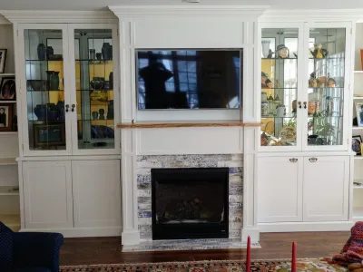 Interior fireplace remodel — Landscape Construction project by Radik Landscape Construction INC
