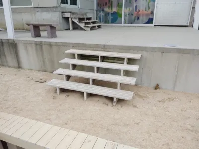 Deck spaces and steps — Landscape Construction project by Radik Landscape Construction INC