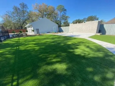Backyard Synthetic Turf — Landscape Construction project by Reeves Land Services LLC in Metairie