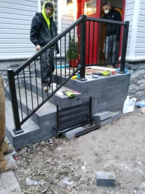 Stone Work — Landscape Construction project by Mow On The Go