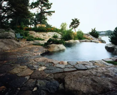 Rowayton Pool — Landscape Design project by Coyle & Caron Landscape Architecture