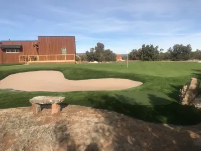Santa Fe Golf Green — Landscape Construction project by Southwest Greens New Mexico