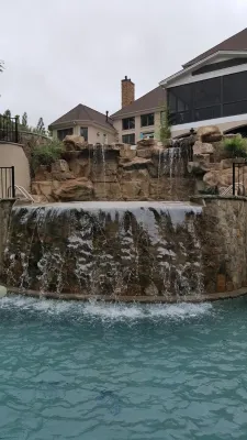 Lagoon 3 Level Pool — Landscape Design project by Creative Rock Formations