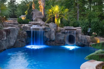 Insane Cool Pool — Landscape Design project by Creative Rock Formations