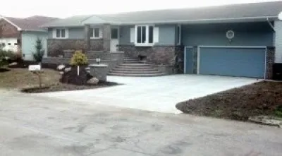 Front Entrance — Landscape Construction project by Sunrise Lawn & Garden
