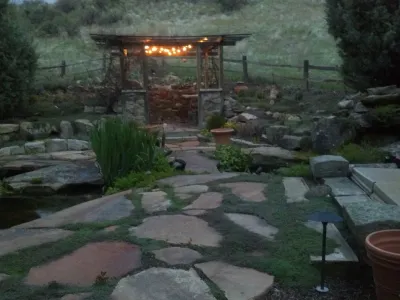 Natural Stone — Landscape Construction project by Think Green, Inc.
