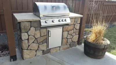 Outdoor kitchens — Landscape Construction project by Think Green, Inc.