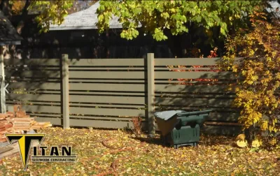 Fencing — Landscape Construction project by Titan LLC.