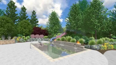Eagle Pool Project — Landscape Design project by Cutting Edge Landscape in Eagle