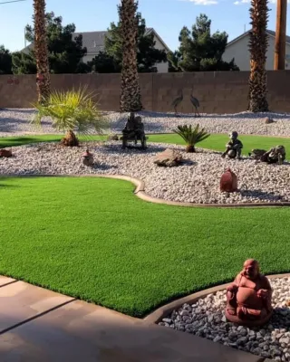 Garden Features — Landscape Construction project by Us Turf in Las Vegas