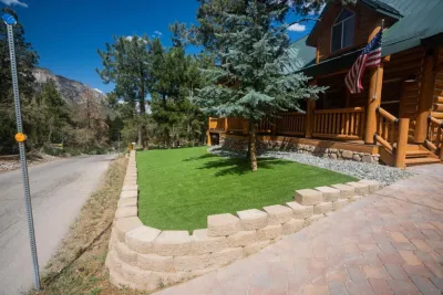 Artificial Grass Installation — Landscape Construction project by Us Turf in Las Vegas