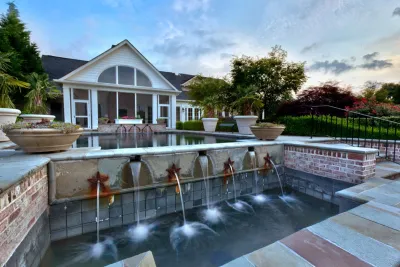 Intown Estate with Intersecting courtyards - Greenville, SC — Landscape Design project by DabneyCollins