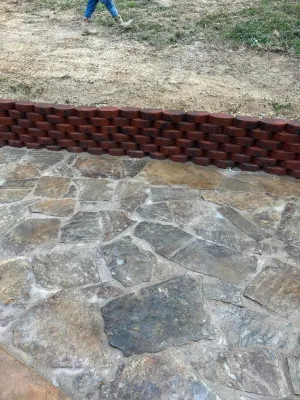 Retaining Wall with Flagstone — Landscape Construction project by Williams Irrigation & Landscaping