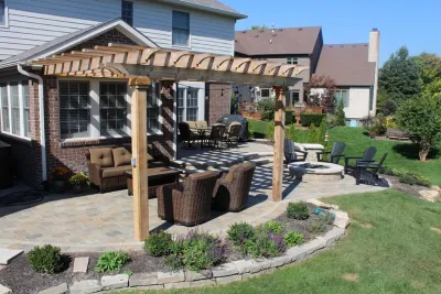 Tranquil Terraced Family Space (Carmel, IN) — Landscape Design project by BPI Outdoor Living