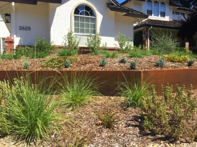 Corten Cut — Landscape Design project by Cal Wild Landscape Design in Roseville