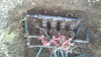 Valve installation — Landscape Design project by Aqua Conservation