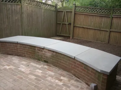 Before-After Convert Fountain to Bench — Landscape Design project by Arbor Green Landscapes