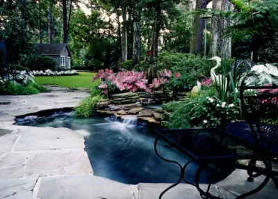 Mag & Bill Wall Fountain — Landscape Design project by Cynthia Cash, Landscape Architect