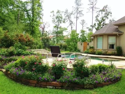 The Woodlands Landscape — Landscape Design project by Designs By Elizabeth