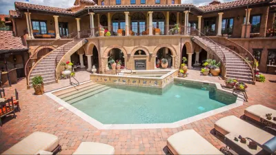 Mediterranean Patio with Pool — Landscape Design project by Detailed Landscape in Fort Collins