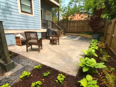 Grant Park Backyard Renovation — Landscape Design project by Fred! Lawn Design Co. in Atlanta